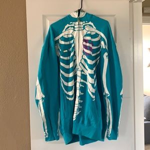 Skeleton head hoodie